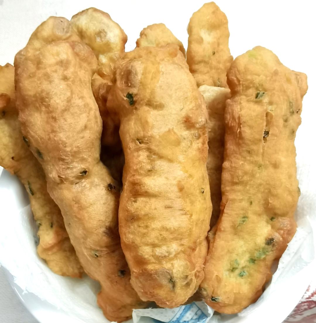 早餐店炸葱油饼 外酥里软 葱香味十足 附细节视频详解