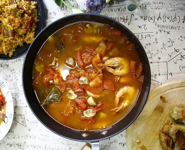 冬阴功汤(超简版)的做法