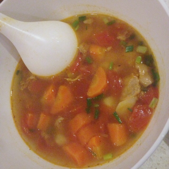 土豆番茄牛腩汤