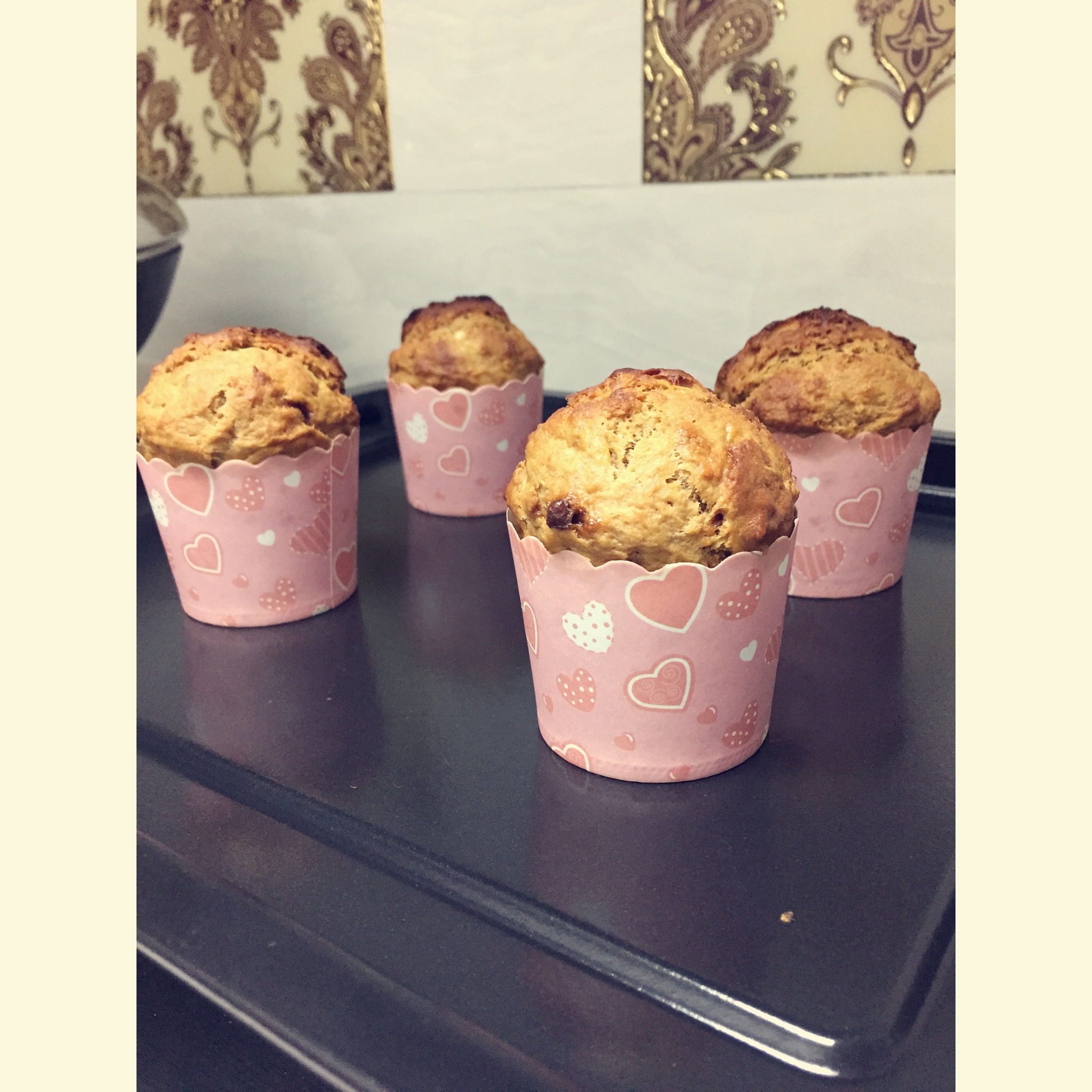 红糖全麦香蕉马芬