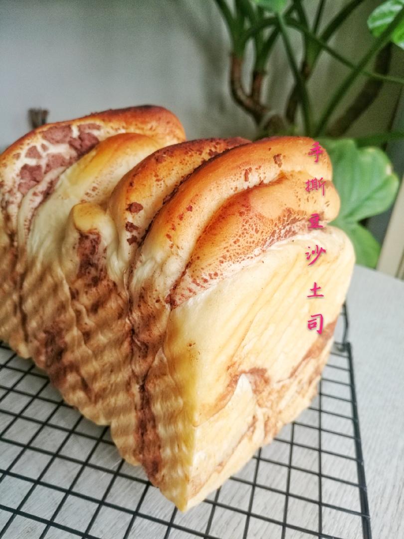 手撕豆沙土司