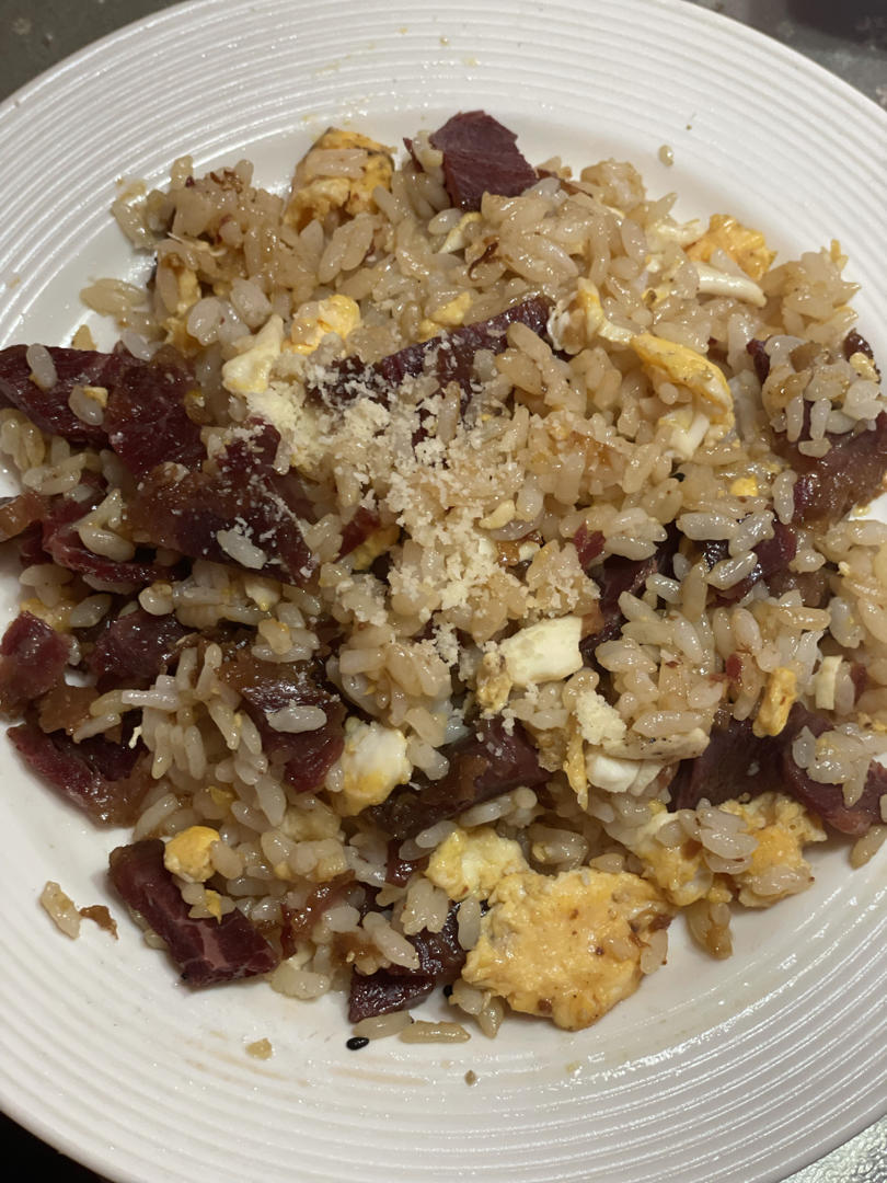 小朋友超爱吃的简单快手蒜泥罗勒鸡胸肉炒饭