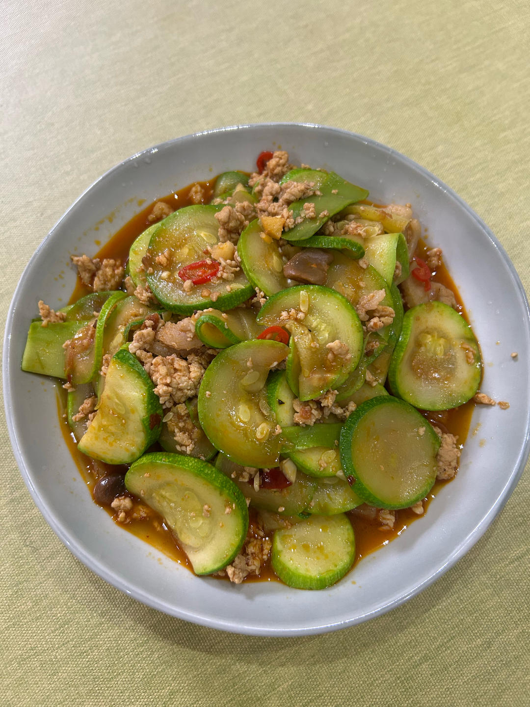肉末西葫芦