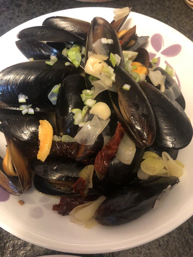 酒蒸海虹----附美味蘸料做法