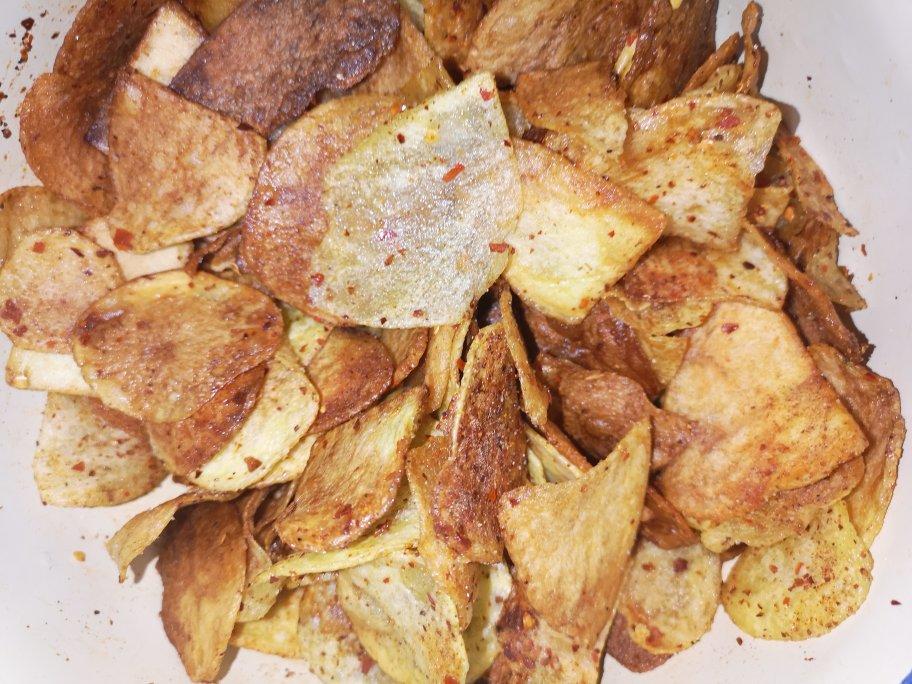 🔥焦香酥脆～自制薯片，嘎嘣脆秒杀膨化薯片