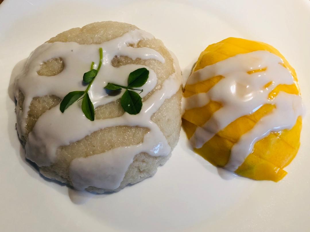 椰浆芒果糯米饭（附芒果玫瑰花做法）