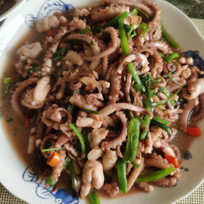 辣炒章鱼（八爪鱼）—附如何处理章鱼视频