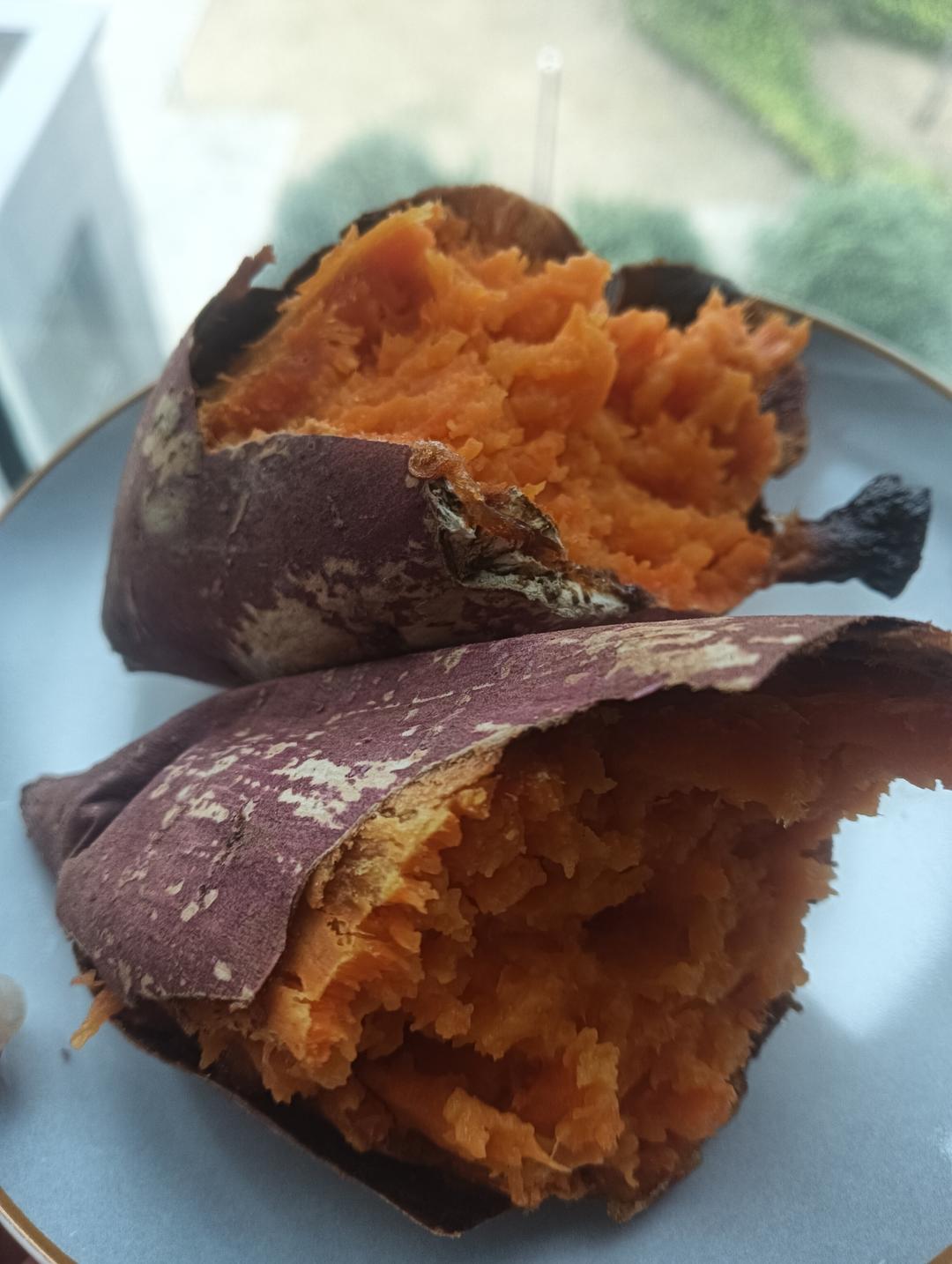 空气炸锅烤红薯(超级简单)