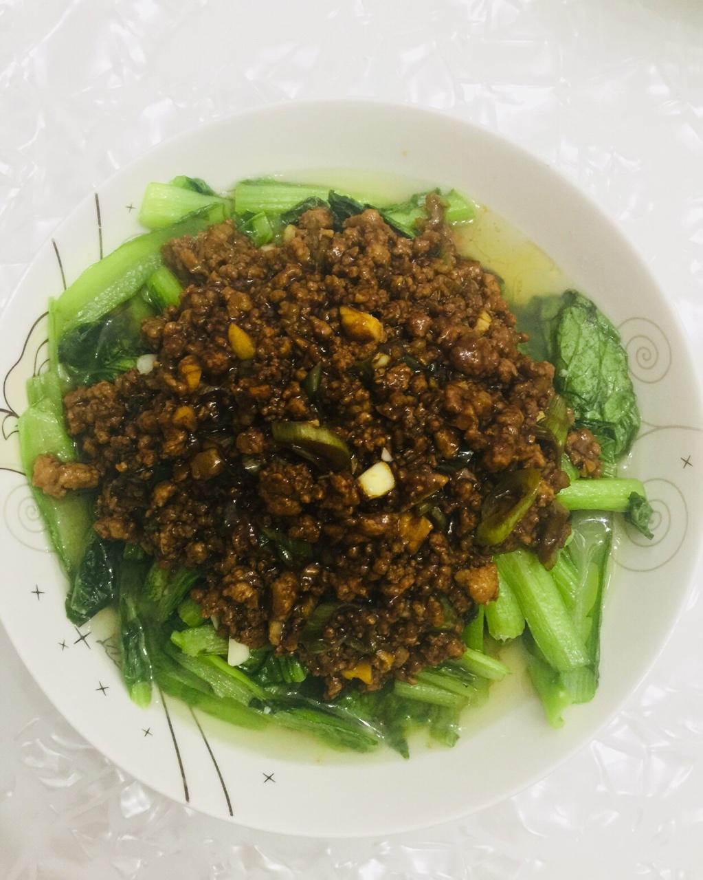 手机用户9987caln做的肉末小白菜