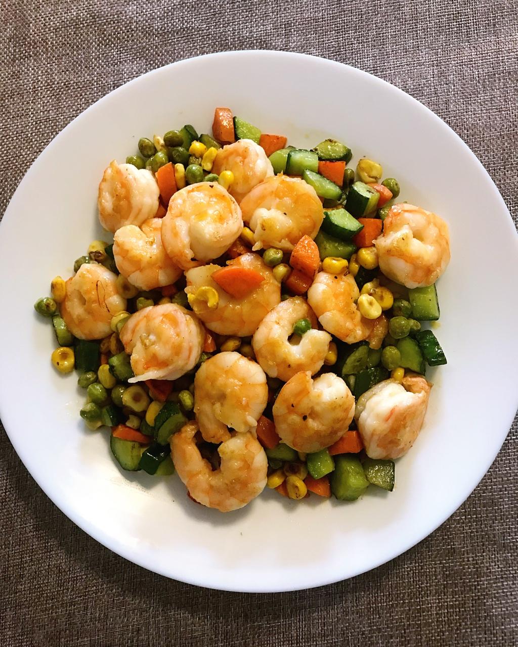 jump_zz做的三色炒虾仁