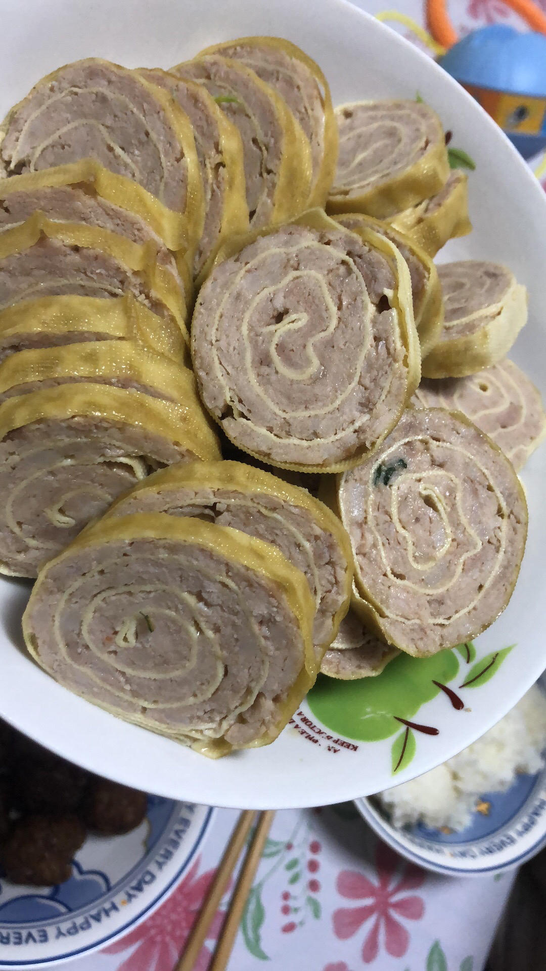 豆皮肉卷（肉馅好吃的秘诀）