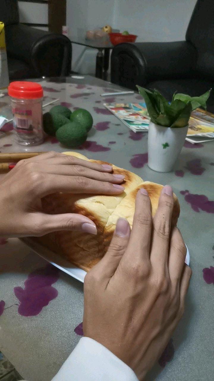 不用醒发和一发的懒人手撕吐司