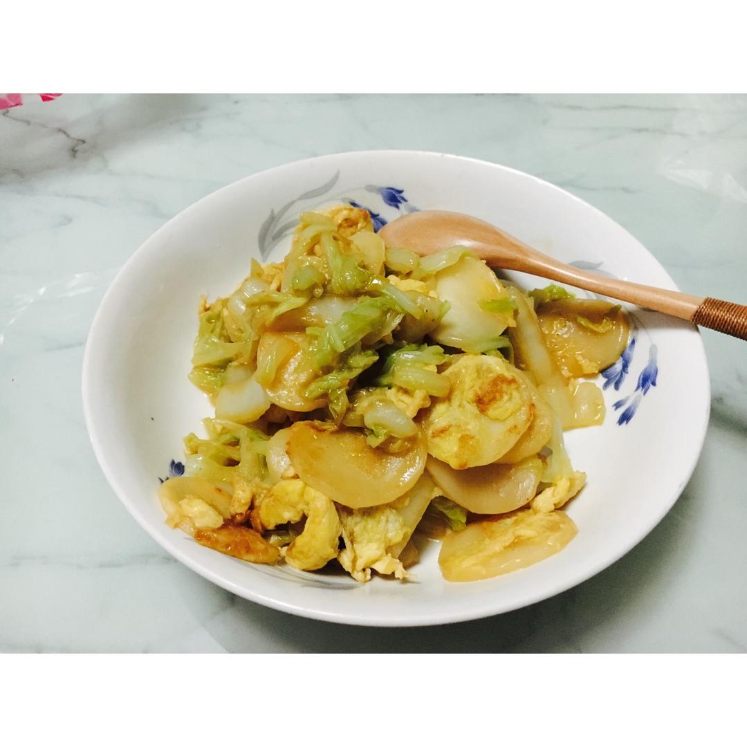 鸡蛋炒年糕