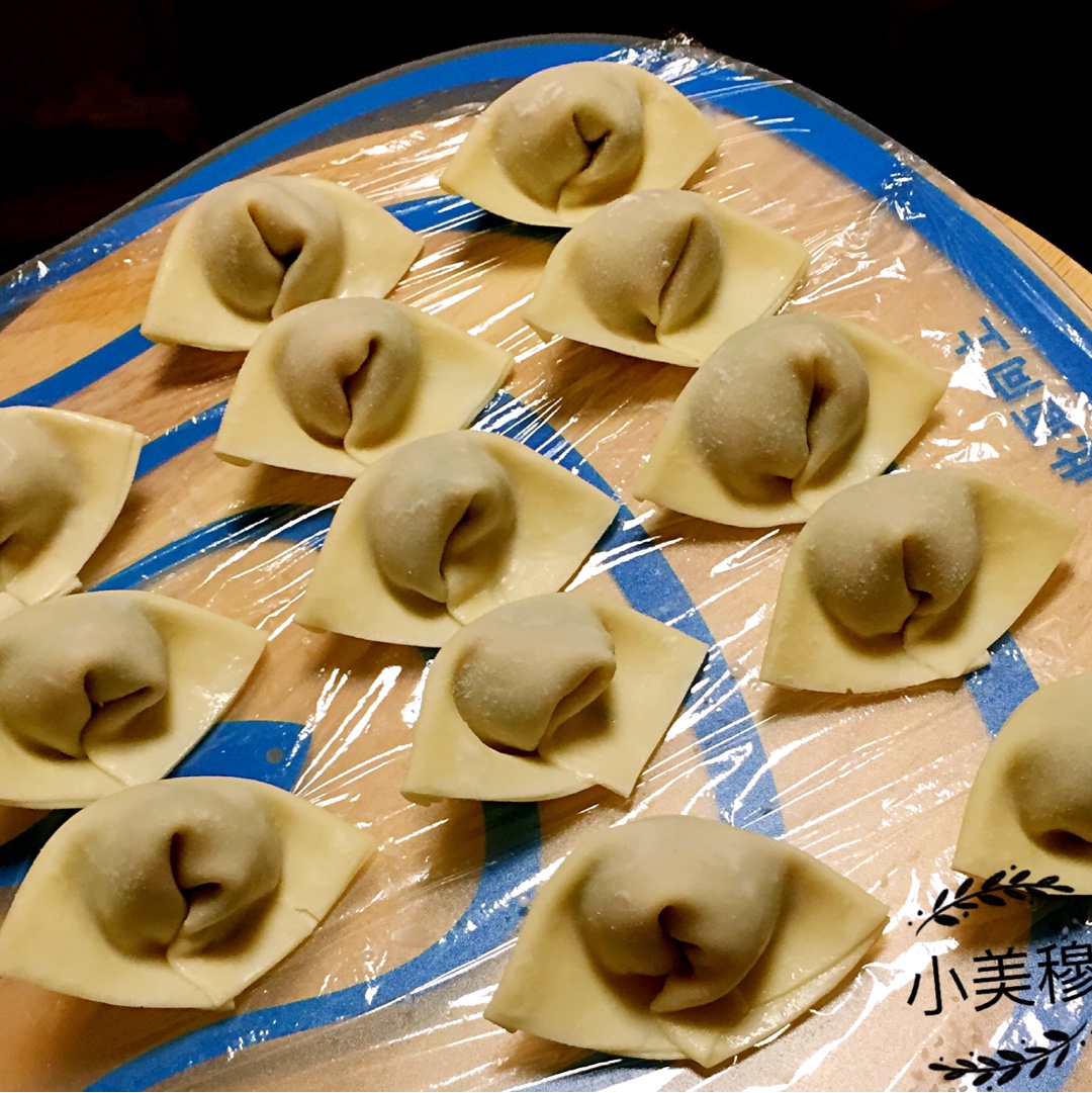 卷心菜元宝馄饨详细包法