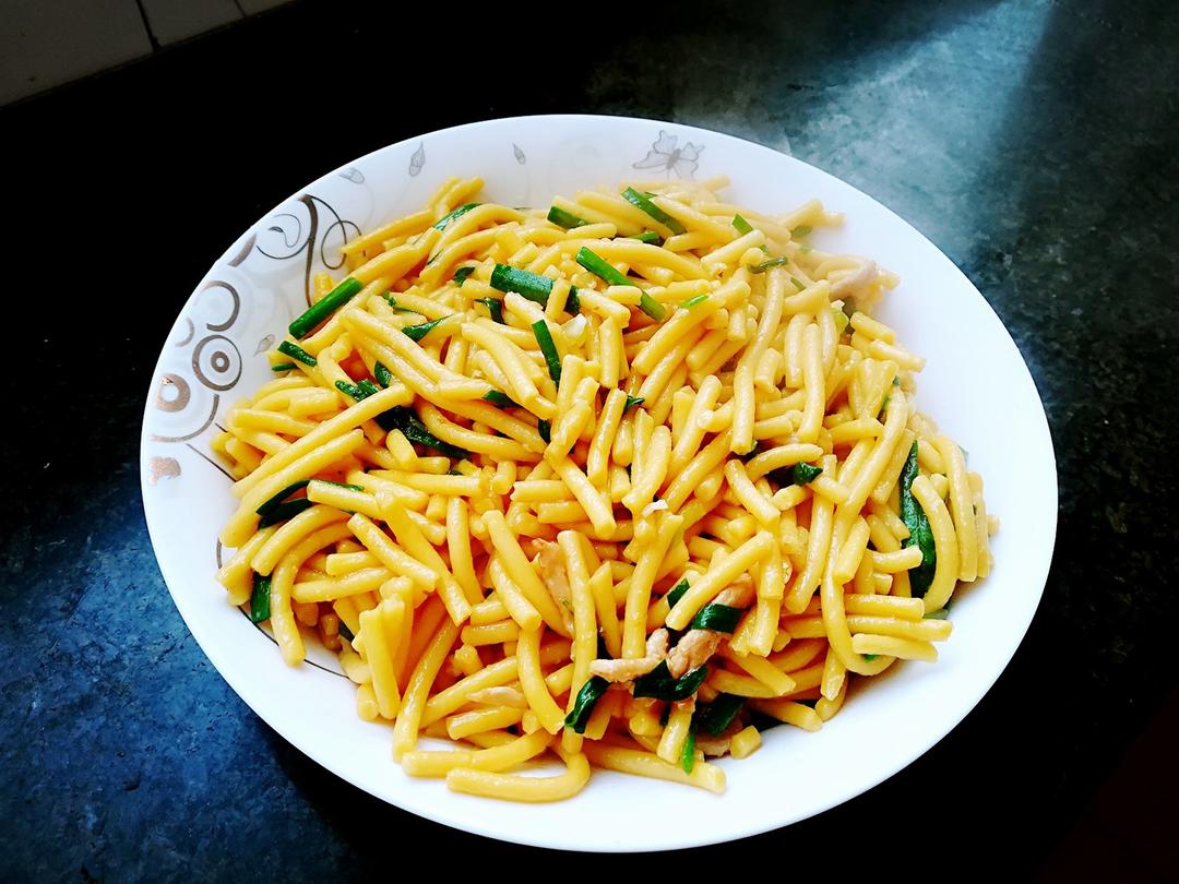 牛豆豆牛做的炒馇子