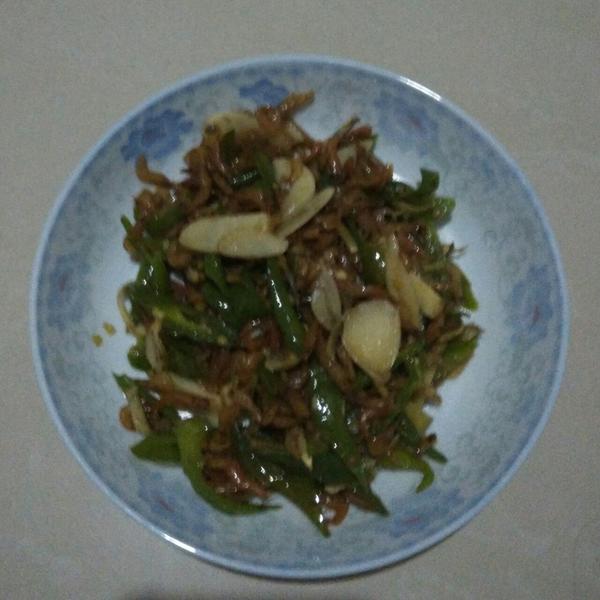 青椒炒虾米