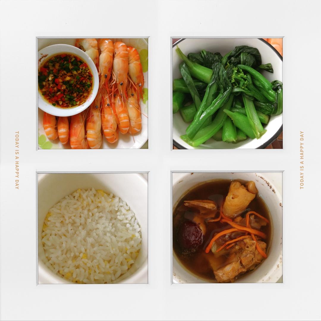 清蒸罗氏虾（蘸酱是重点）