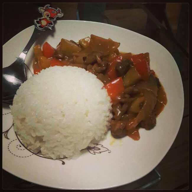 美味咖喱鸡饭