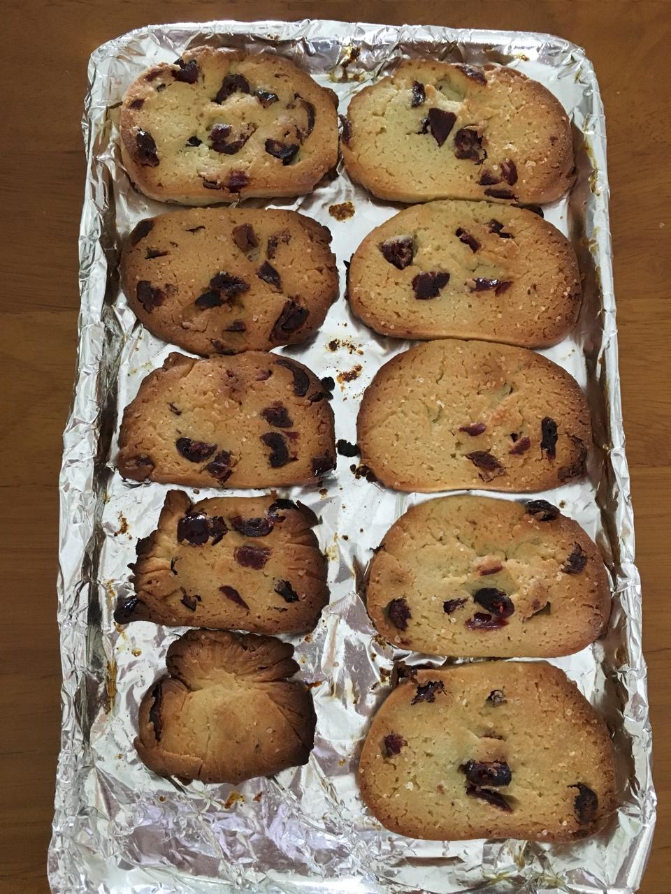 蔓越莓饼干的做法（烤箱做饼干）