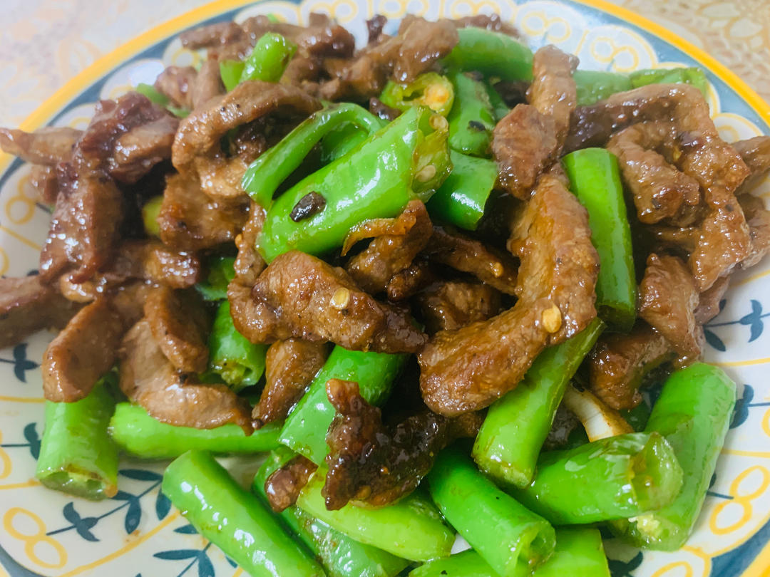 杭椒炒牛柳