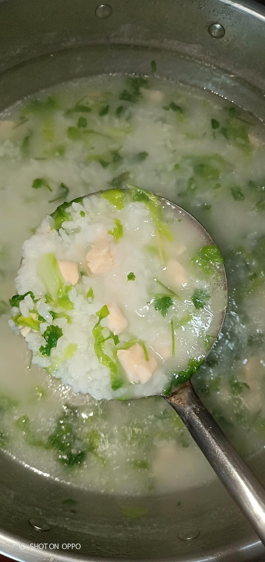 不放香菇的白菜鸡肉粥