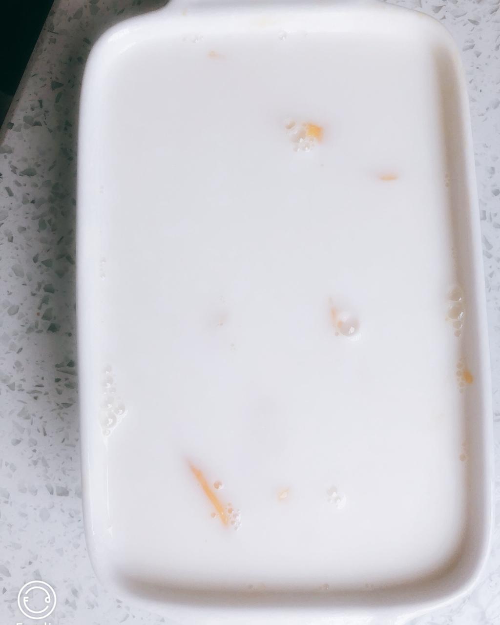 椰汁芒果奶冻