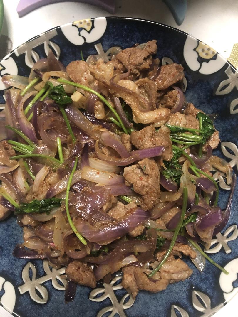 孜然羊肉片