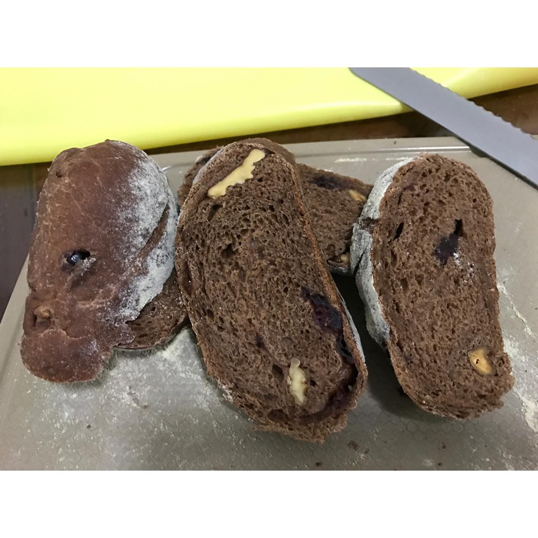 香蕉Nutella核桃蔓越莓软欧