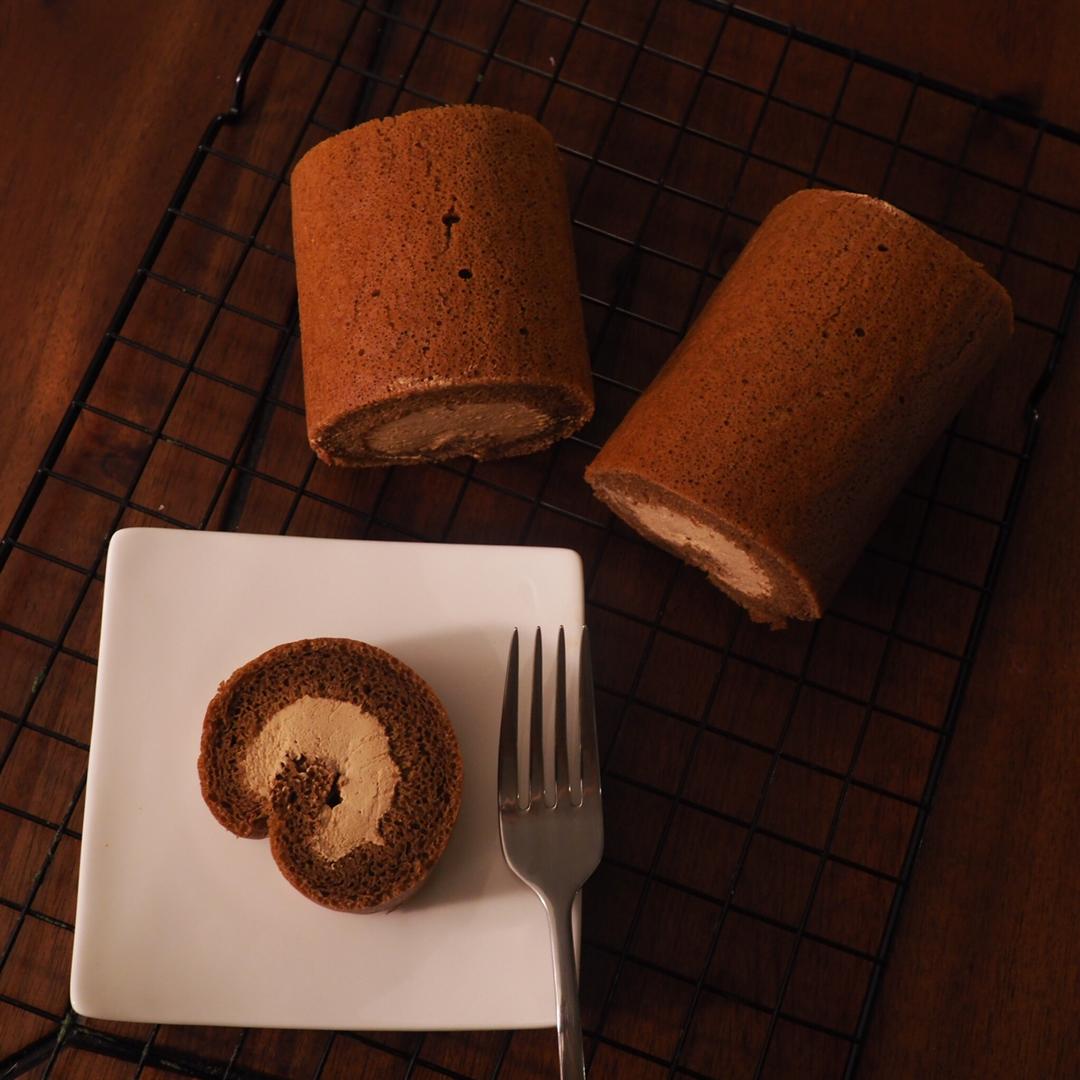 咖啡戚风蛋糕卷