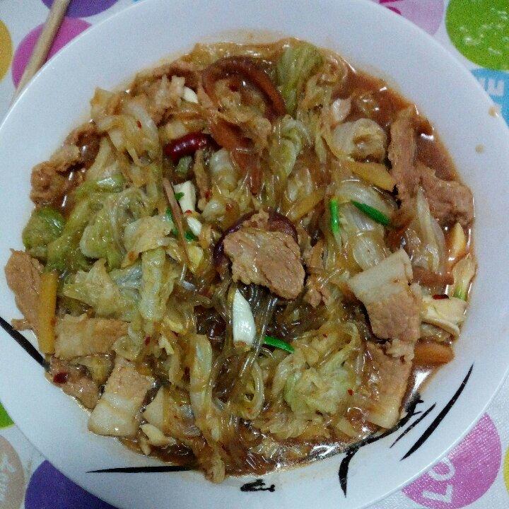 猪肉白菜炖粉条