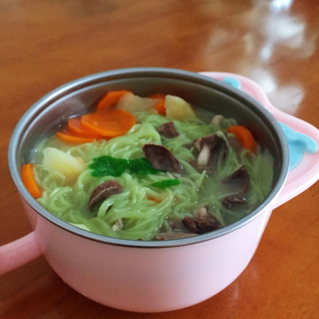 汤面 山药猪心汤面 游簜做的山药猪心汤面