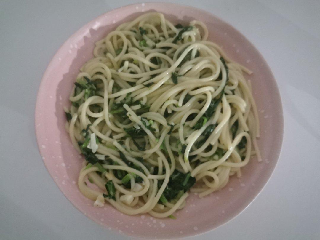 奶油蘑菇菠菜意大利面