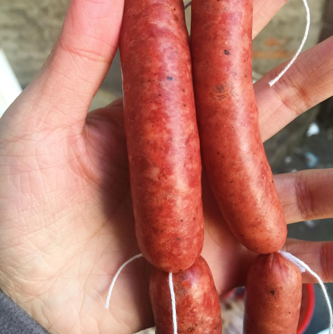 自制黑椒风味脆皮肠--多图详解手工灌肠