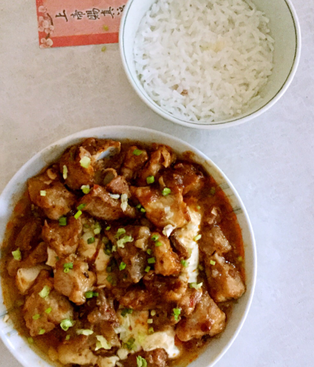 排骨蒸豆腐