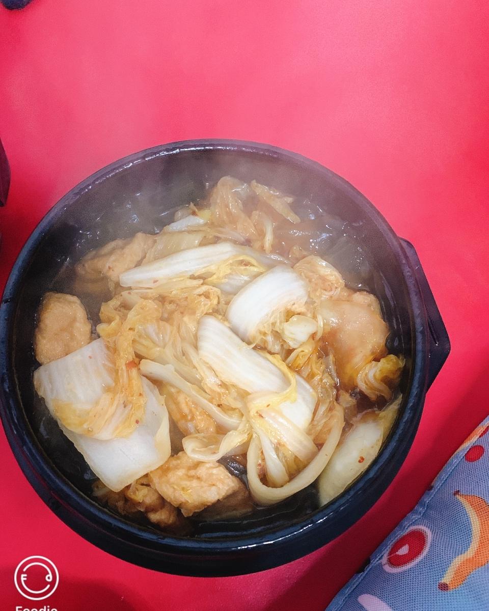 娃娃菜酱烧油豆腐