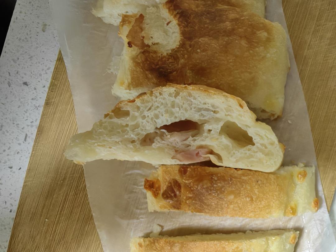 【ciabatta】家庭版恰巴塔，软乎乎的拖鞋面包