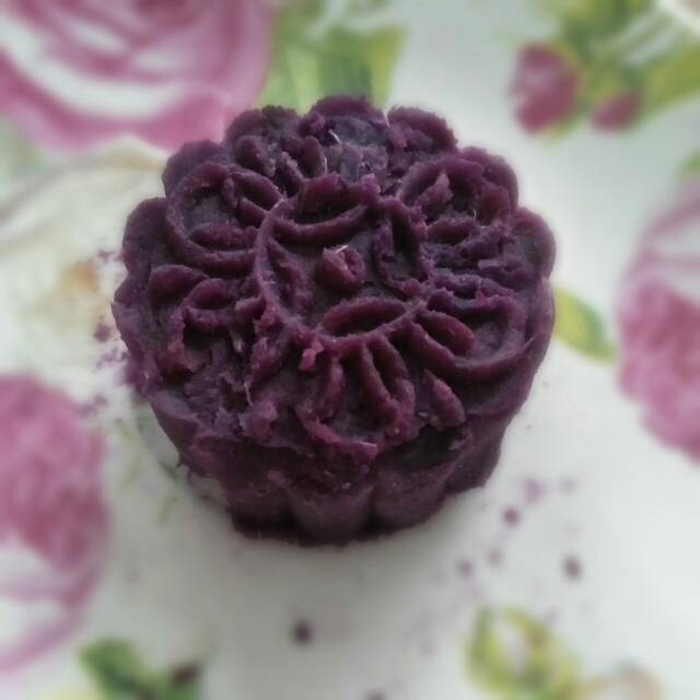 简易紫薯月饼 蜜豆馅