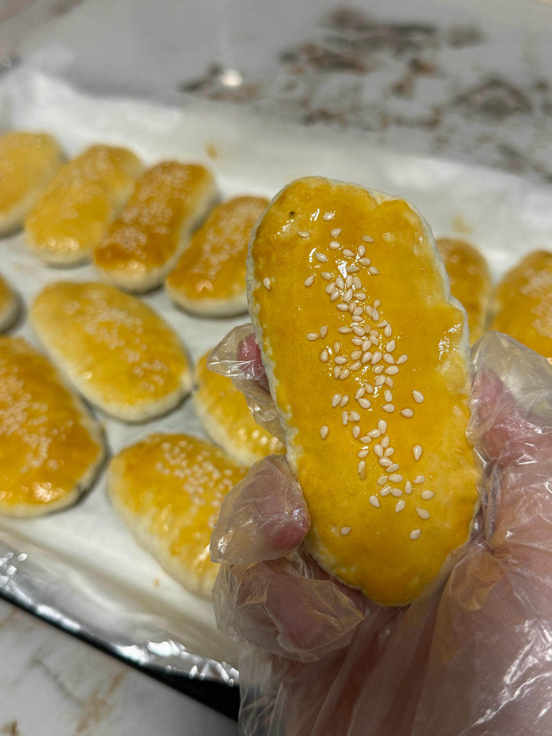 芝麻椒盐牛舌饼（北京小吃）