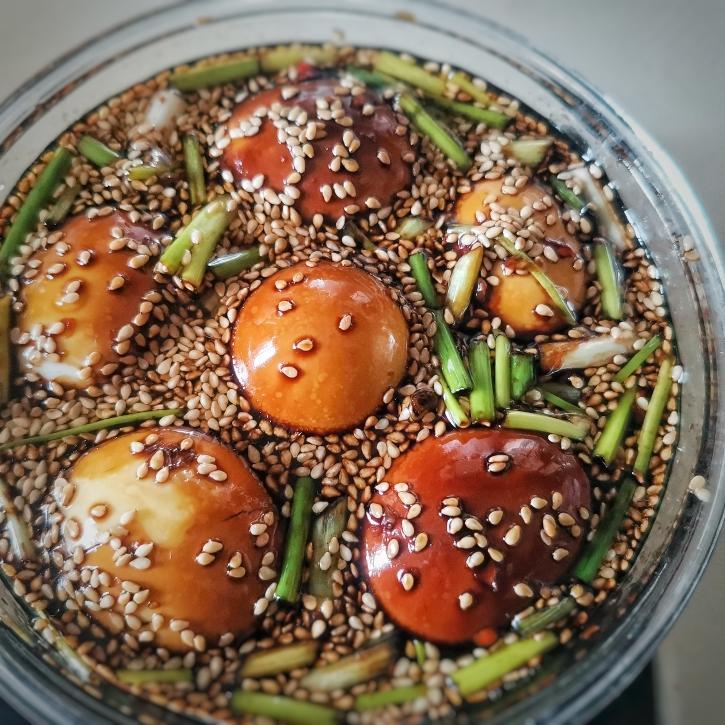 酱香麻油冷泡蛋的做法 步骤5