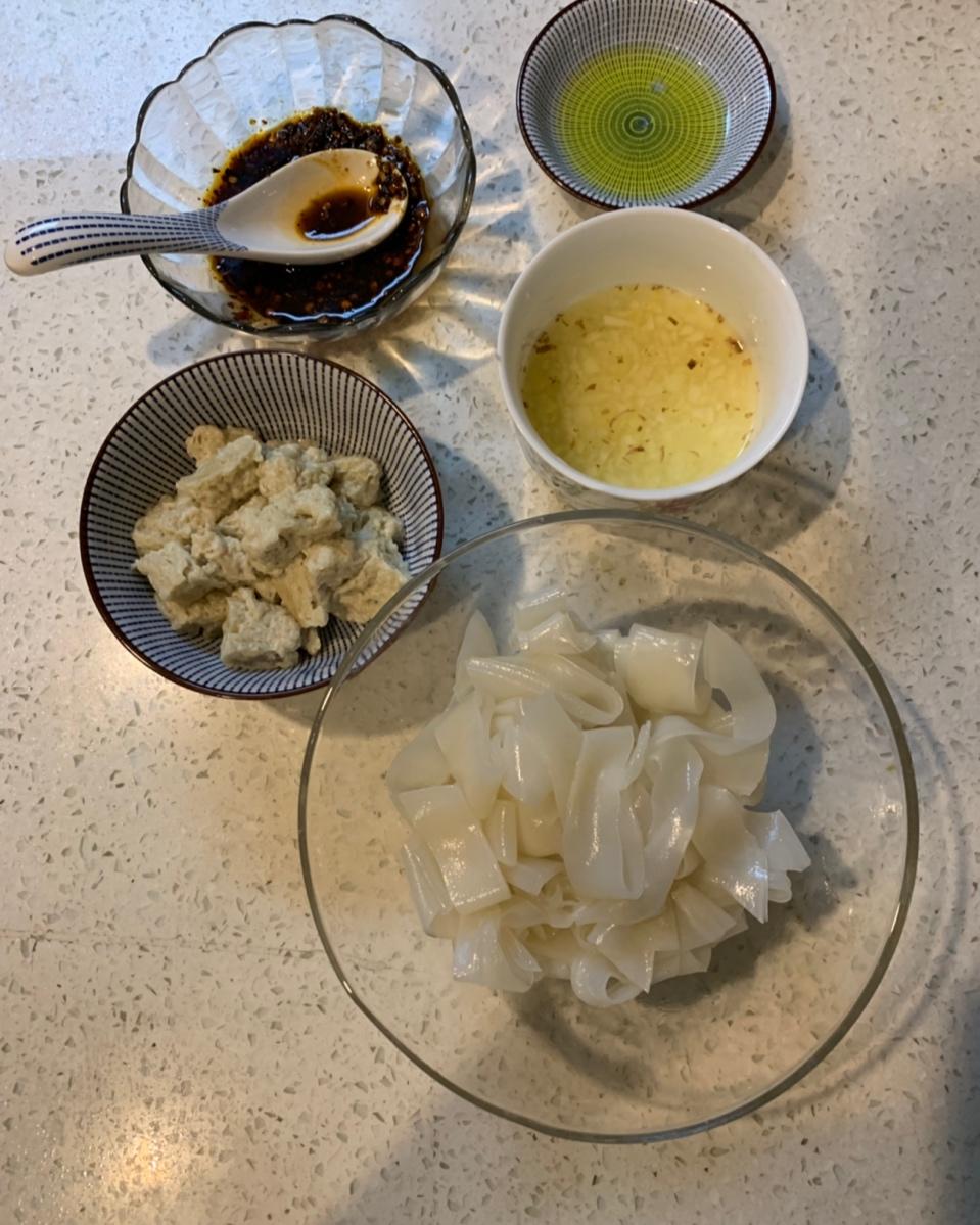 自制凉皮，面筋