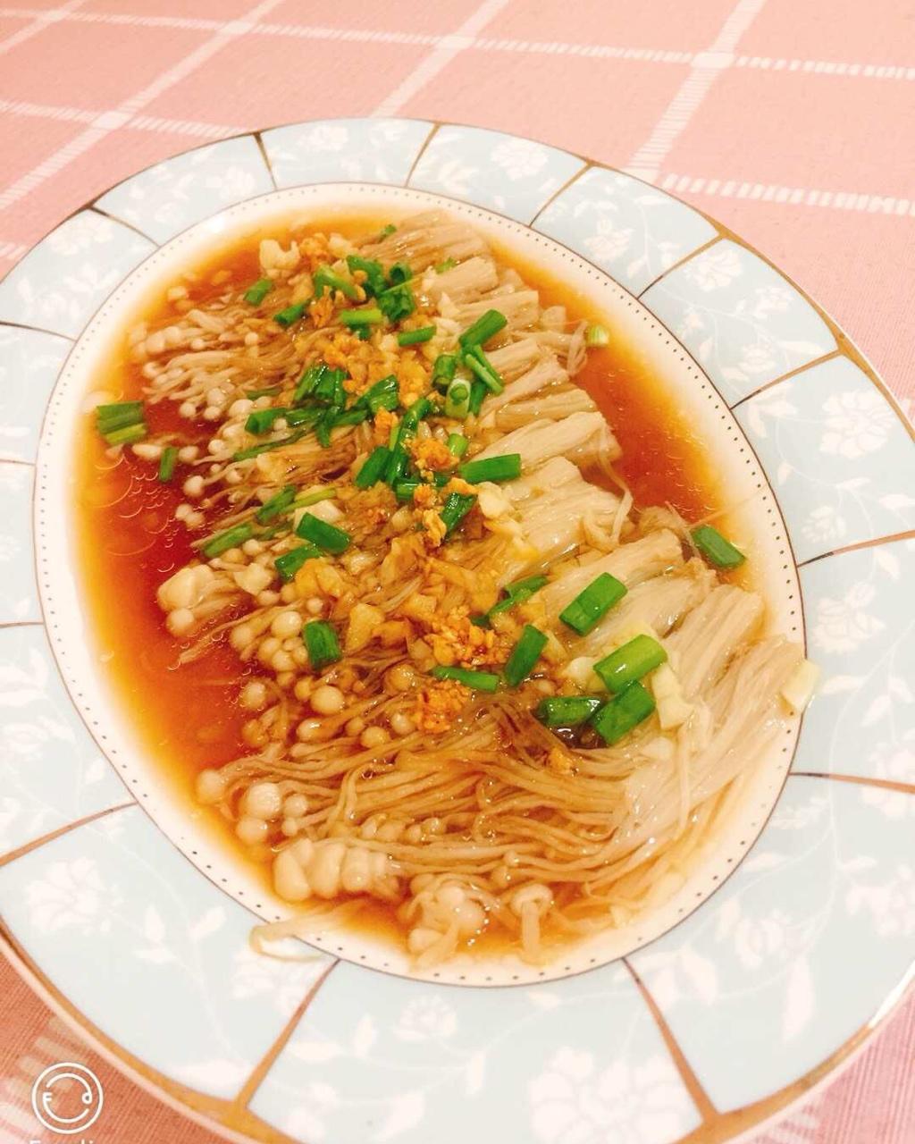 蒜蓉蒸金针菇