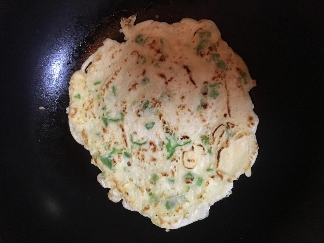 青椒鸡蛋饼