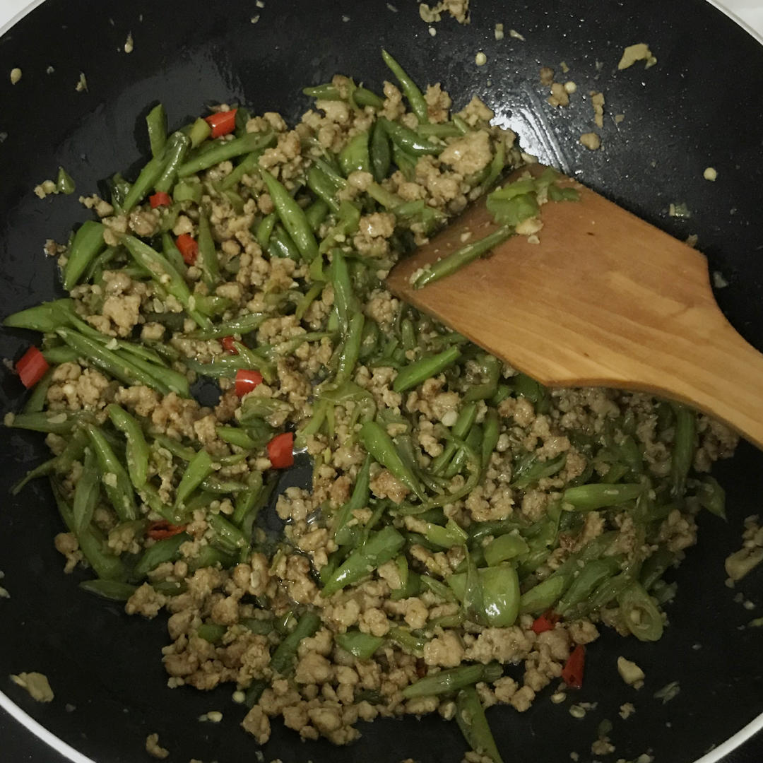 家常小炒四季豆