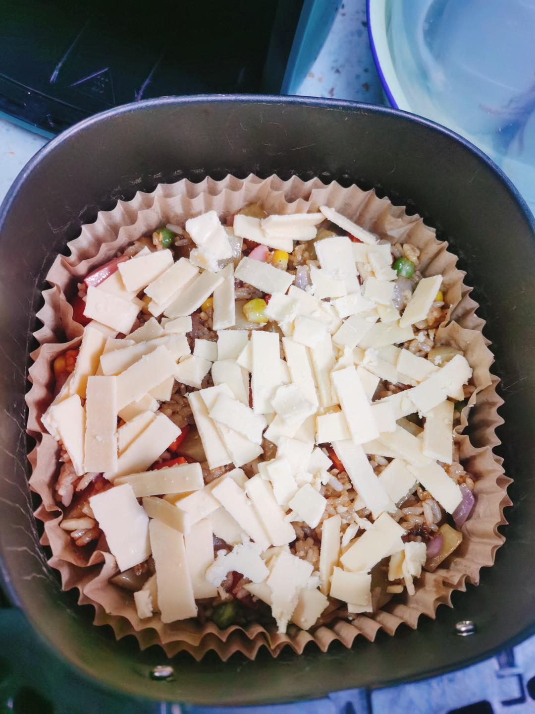 微波炉版芝士焗饭，15分钟搞定还不用洗锅