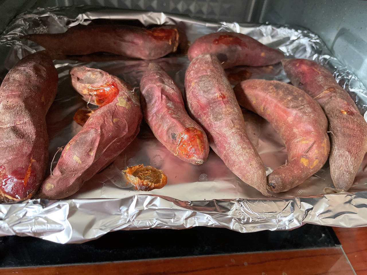 烤地瓜🍠烤箱版的做法