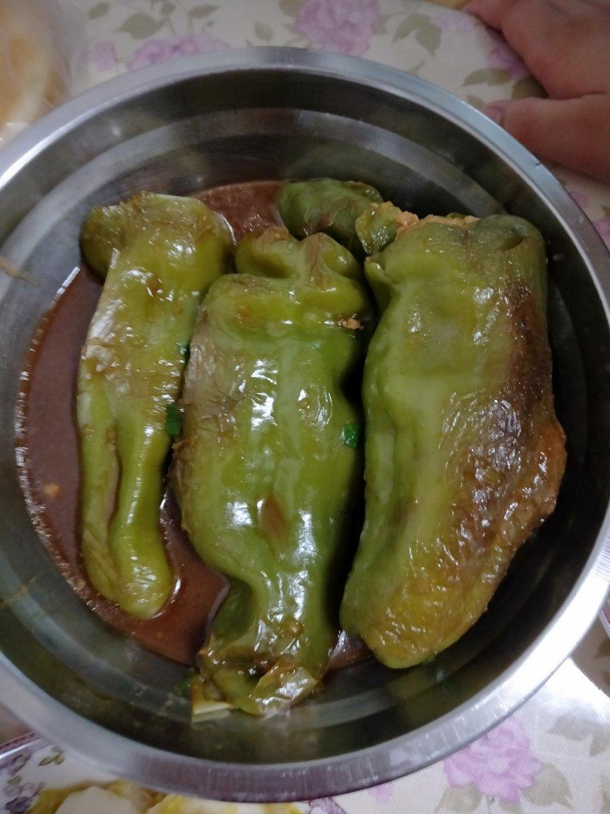 肉馅辣椒-新手下厨 stuffed Chili pepper