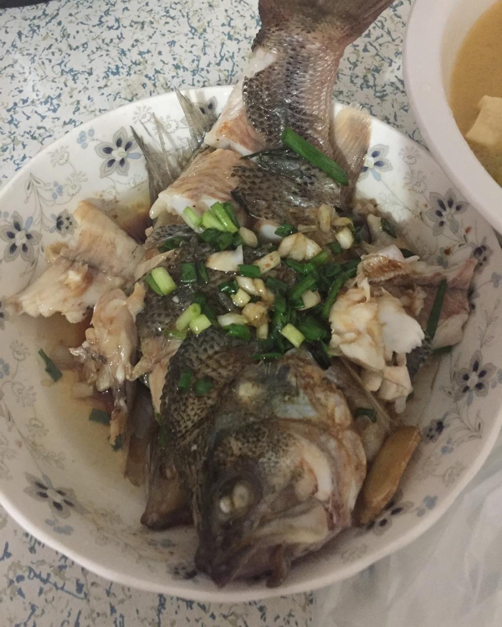 微波炉版清蒸鲈鱼