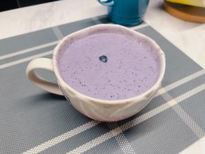 莫兰迪紫--蓝莓奶昔的做法 步骤2