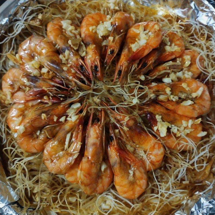 蒜蓉粉丝烤虾
