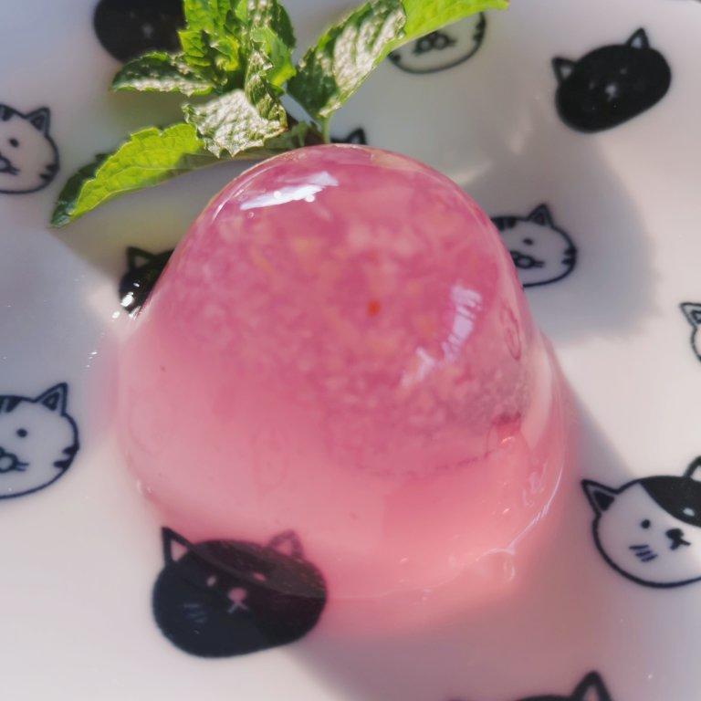 水蜜桃果冻-白凉粉